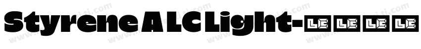 Styrene A LC Light字体转换